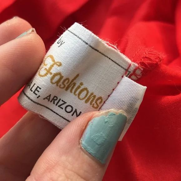 Vintage 70s Red, White, and Blue Patriotic Square Dance Skirt Set - Picture 7 of 11